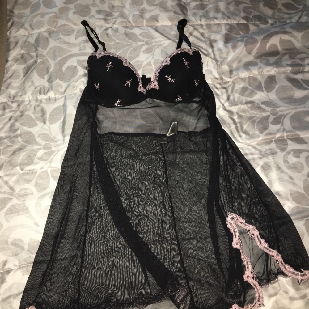 Sheer plus size nightie